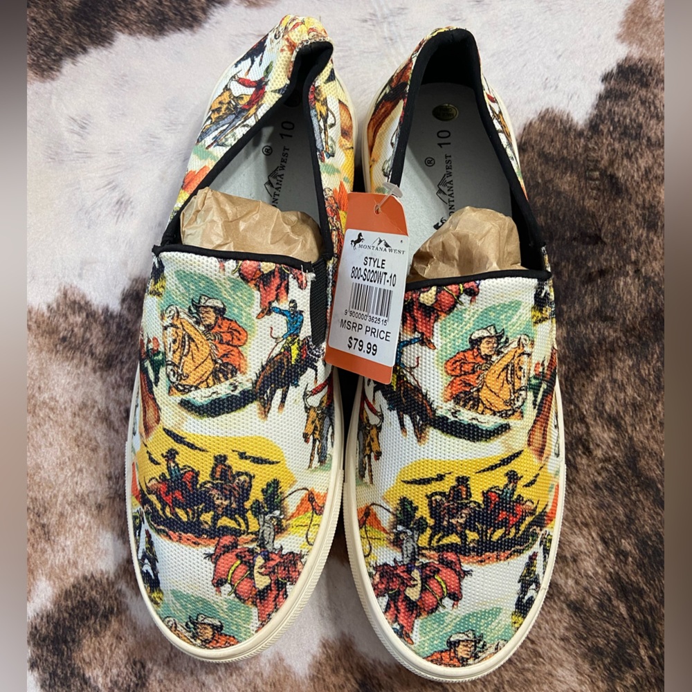 Montana West Printed Western Sneakers